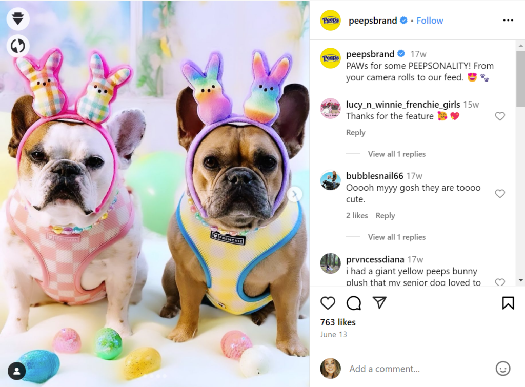 PEEPS Easter User-Generated Content (UGC)